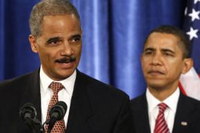 Attorney General Eric Holder with President Barack Obama
