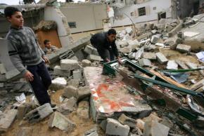 A house destroyed by a U.S. drone attack inside Pakistan